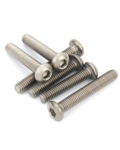 Titanium Allen Round Bolt M3 Size Pure Ti Full 0.5mm Thread Pitch Hexagon Socket Screw TA2 Grade